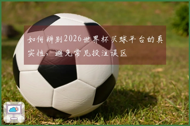 如何辨别2026世界杯买球平台的真实性,避免常见投注误区